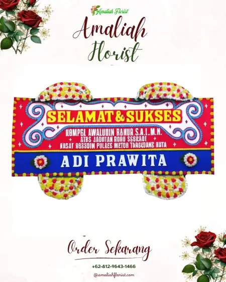 Papan Bunga Ucapan Selamat Parage